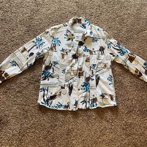 Vintage Chico’s Cotton jacket size 3 (large)
